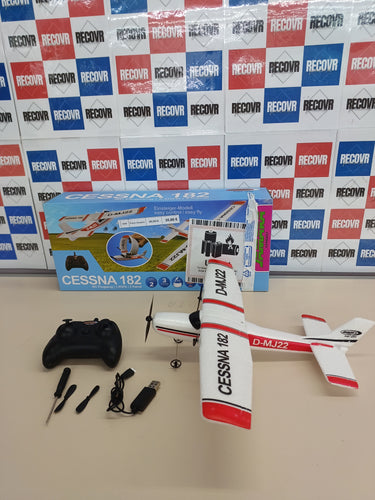 Avión Teledirigido 2,4GHz con Giroscopio – Modelo RC para Principiantes, Vuelo Estable y Automático JAMARA Cessna 182